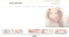 Desktop Screenshot of clinicadentalbernabeu.es