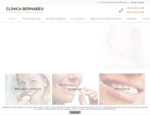 Tablet Screenshot of clinicadentalbernabeu.es